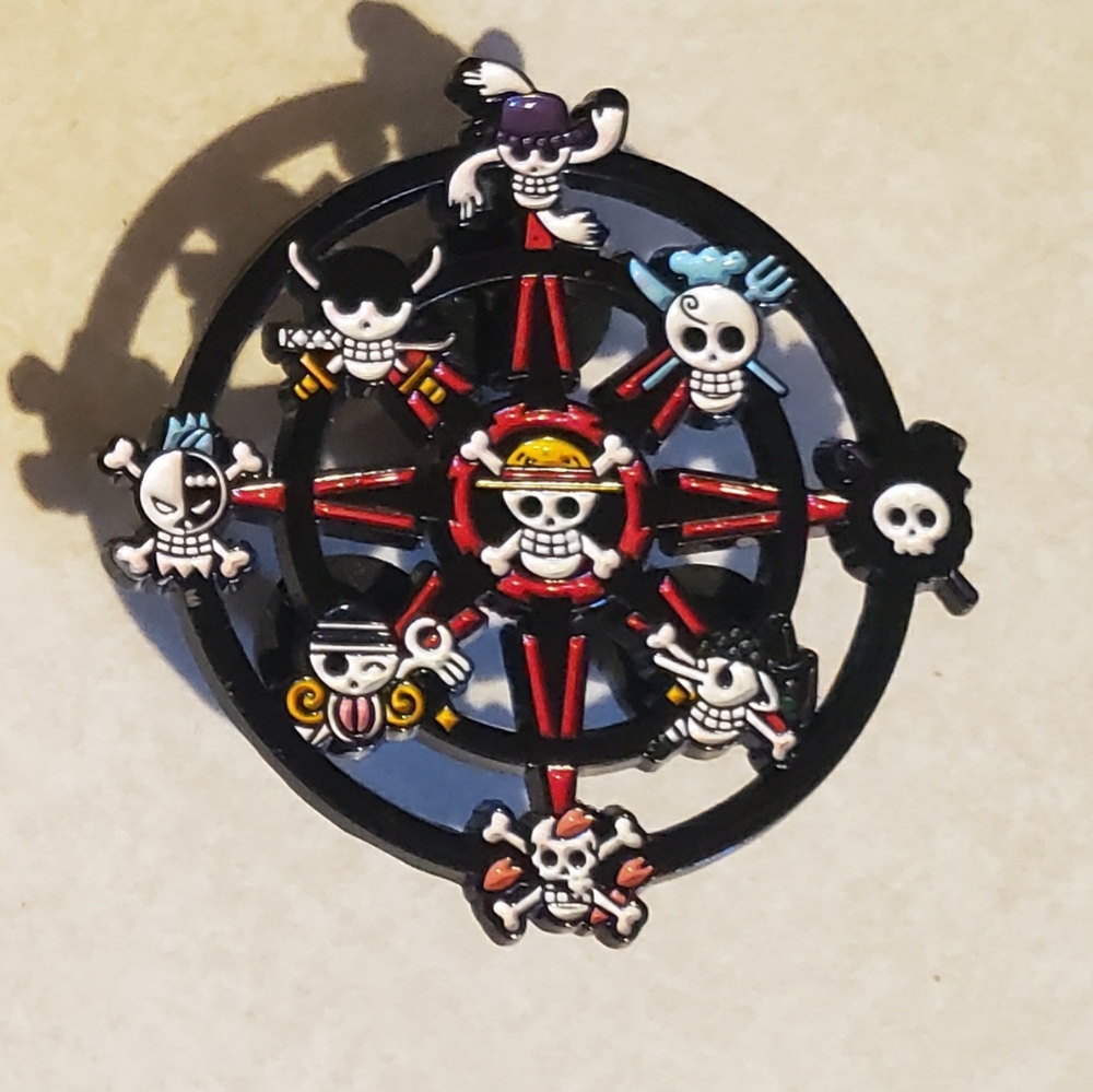 One Piece Compass Large Enamel Pin/Brooch